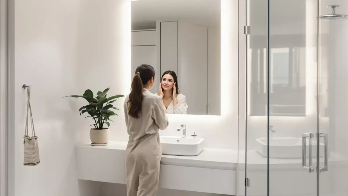 Bagno di alta gamma un trucco decorativo comune che nasconde un errore di mancanza di spazio spesso ignorato