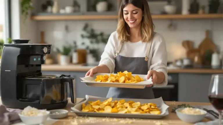 Cialde di parmigiano croccanti pronte in meno di 10 minuti con la friggitrice ad aria