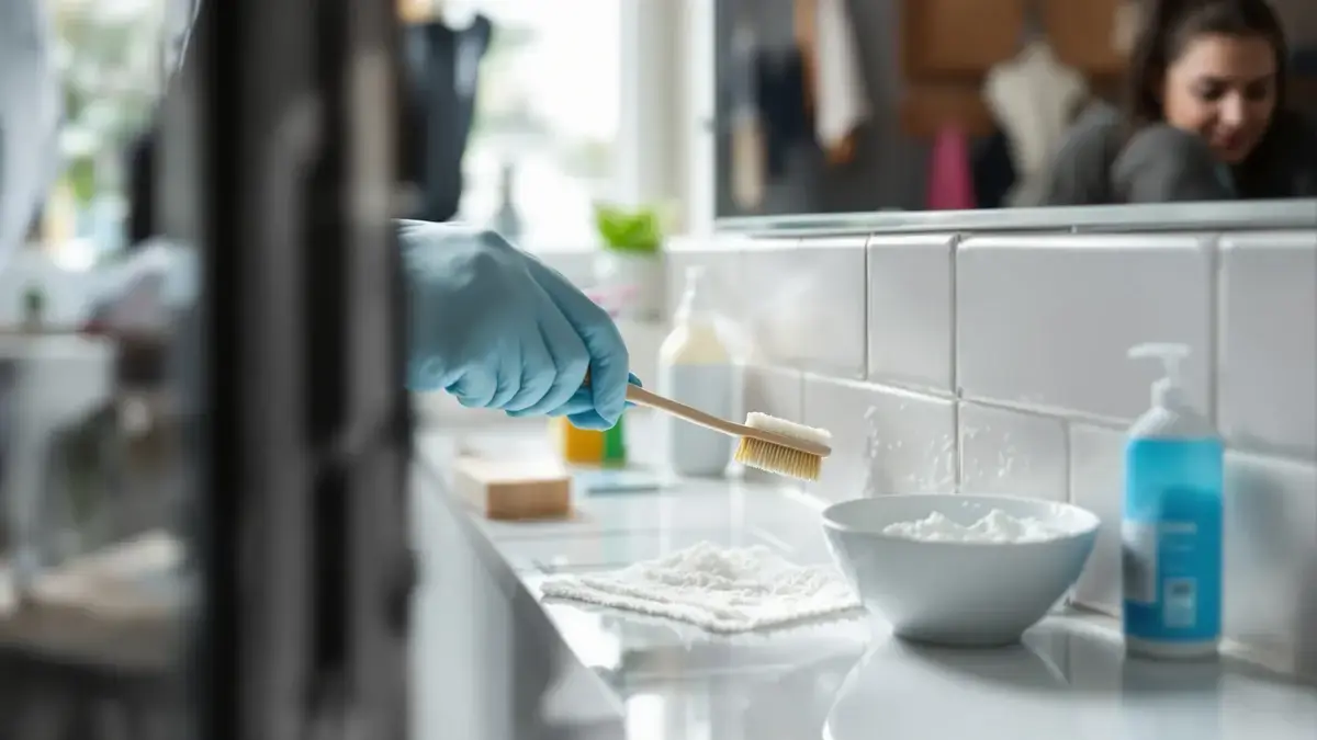 Questo mix fatto in casa con 4 ingredienti che tutti ignorano ridona vita alle fughe del bagno in 15 minuti